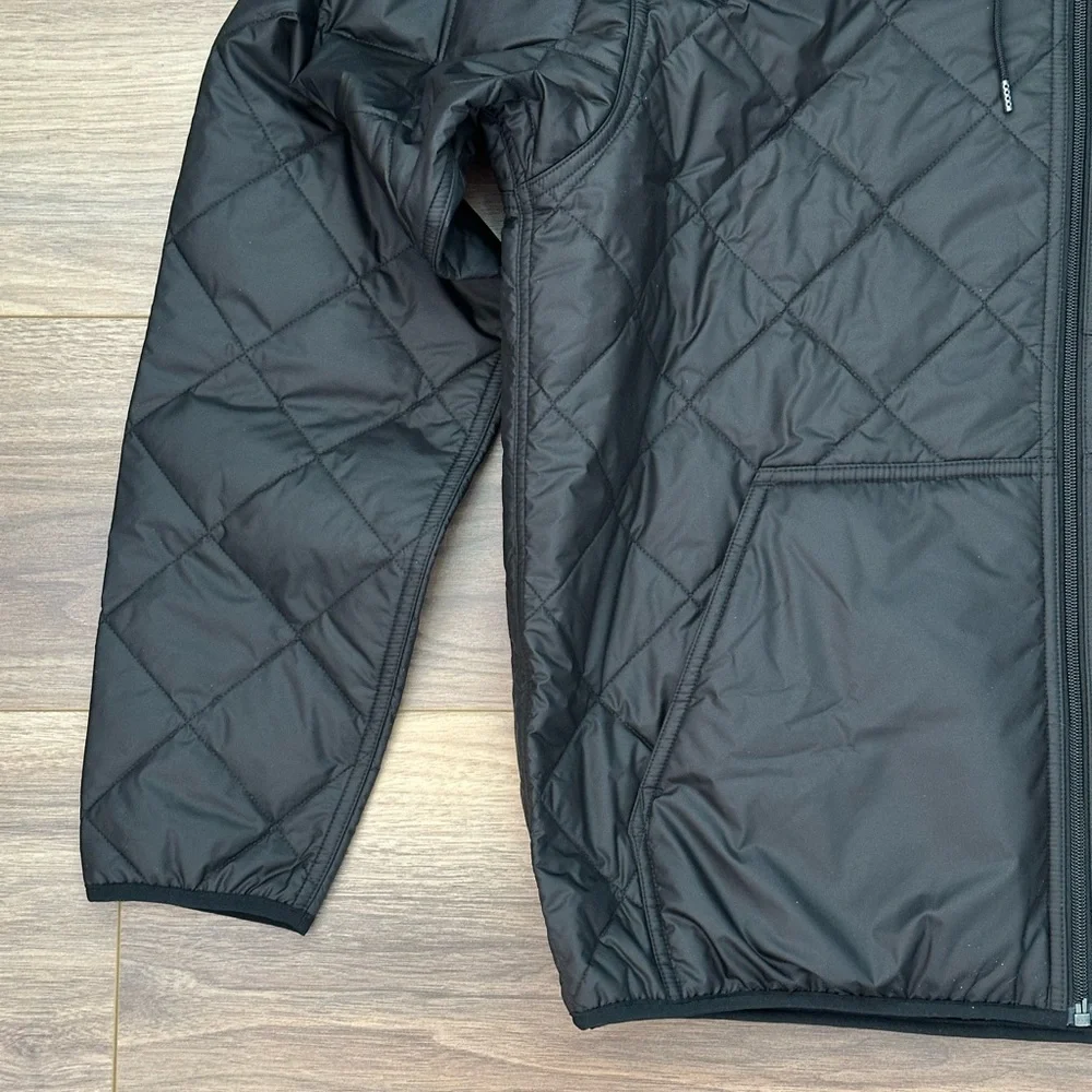 NEW Patagonia Men's Diamond Quilted Bomber Hoody in Black Size Large - Picture 5 of 15